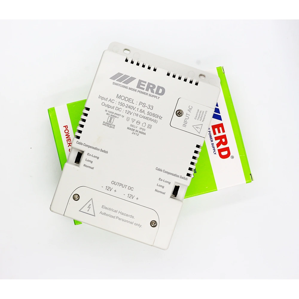 ERD CCTV Power Supply 12v/16a Slim For 16ch (PS33) view 3